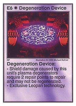          E6 ‑ Degeneration Device  Set: Pir  Rarity: V1    Artist: Michael Kelner    