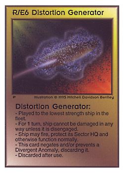           R/E6 ‑ Distortion Generator  Set: TG  Rarity: U1    Artist: Mitchell Davidson Bentley    