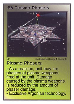           E6 ‑ Plasma Phasers  Set: Per  Rarity: U1    Artist: George T. Henne Jr.    