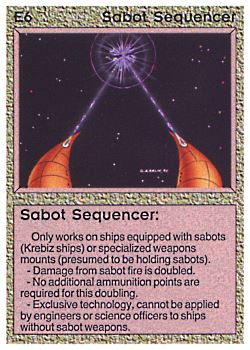           E6 ‑ Sabot Sequencer  Set: BE  Rarity: U1    Artist: Gary A. Kalin    