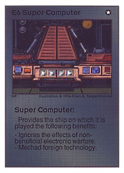           E6 ‑ Super Computer  Set: UE  Rarity: R1    Artist: Cline A. Siegenthaler*    
