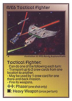           R/E6 ‑ Tactical Fighter  Set: UE  Rarity: V1    Artist: Randy Asplund‑Faith    