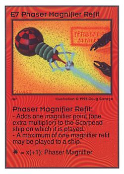           E7 ‑ Phaser Magnifier Refit  Set: UE  Rarity: V3    Artist: Doug Savage    