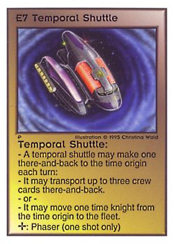           E7 ‑ Temporal Shuttle  Set: TG  Rarity: U1    Artist: Christina Wald    