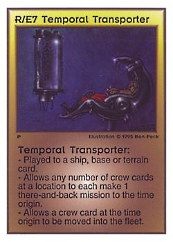           R/E7 ‑ Temporal Transporter  Set: TG  Rarity: V1    Artist: Ben Peck    