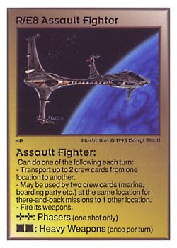           R/E8 ‑ Assault Fighter  Set: UE  Rarity: V1    Artist: Darryl Elliott    