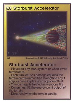           E8 ‑ Starburst Accelerator  Set: TG  Rarity: V1    Artist: Randy Asplund‑Faith    