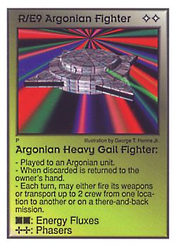           R/E9 ‑ Argonian Fighter ‑ Argonian Heavy Gail Fighter  Set: Per  Rarity: U1    Artist: George T. Henne Jr.    