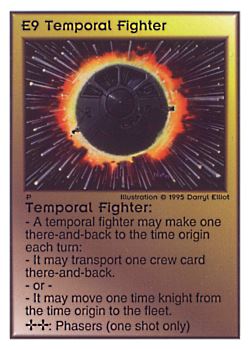           E9 ‑ Temporal Fighter  Set: TG  Rarity: U1    Artist: Darryl Elliott    