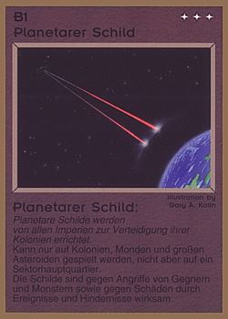           B1 ‑ Planetary Shield (Planetarer Schild)  Set: GGB  Rarity: C2    Artist: Gary A. Kalin    