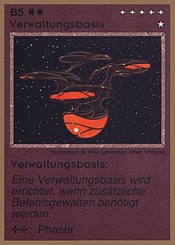           B5 ‑ Administrative Facility (Verwaltungsbasis)  Set: GGB  Rarity: U1    Artist: Lawrence Allen Williams    