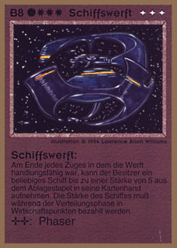           B8 ‑ Shipyard (Schiffswerft)  Set: GGB  Rarity: R1    Artist: Lawrence Allen Williams    