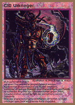           C10 ‑ Primordial Warrior (Urkrieger)  Set: GGB  Rarity: E1    Artist: Robert A. Kraus    