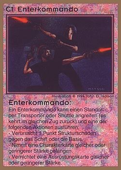           C1 ‑ Boarding Party (Enterkommando)  Set: GGB  Rarity: C1    Artist: John D. Matson    