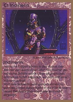           C1 ‑ Indirigan Female (Indirierin)  Set: GGB  Rarity: U1    Artist: Melissa A. Benson    