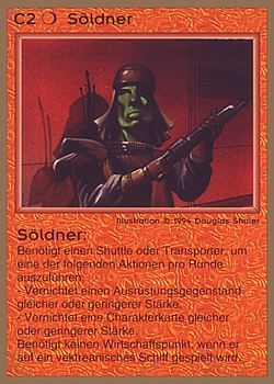          C2 ‑ Mercenary (Söldner)  Set: GGB  Rarity: C2    Artist: Douglas Shuler    