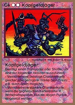           C4 ‑ Bounty Hunter (Kopfgeldjäger)  Set: GGB  Rarity: U1    Artist: Robert A. Kraus    