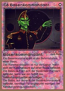           C6 ‑ Base Commander (Basenkommandant)  Set: GGB  Rarity: R1    Artist: Mark Poole    
