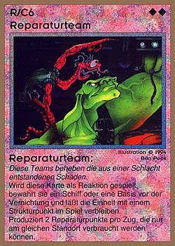           R/C6 ‑ Damage Control Team (Reparaturteam)  Set: GGB  Rarity: R1    Artist: Ben Peck    