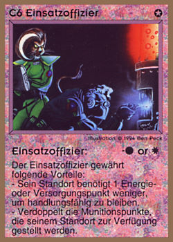           C6 ‑ Operations Officer ‑ Ops (Einsatzoffizier)  Set: GGB  Rarity: U1    Artist: Ben Peck    