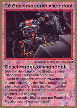           C6 ‑ Squadron Commander (Geschwaderkommandant)  Set: GGB  Rarity: R1    Artist: Christina Wald    