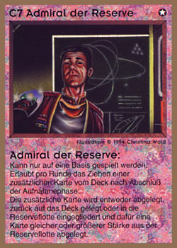           C7 ‑ Reserve Commodore (Admiral der Reserve)  Set: GGB  Rarity: R1    Artist: Christina Wald    