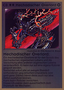           C8 ‑ Mechad Overlord (Mechadischer Overlord)  Set: GGB  Rarity: R1    Artist: Robert A. Kraus    