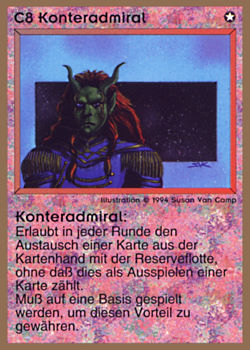           C8 ‑ Rear Admiral (Konteradmiral)  Set: GGB  Rarity: R1    Artist: Susan Van Camp    