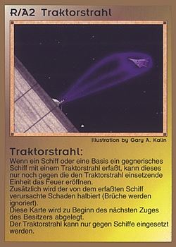           R/A2 ‑ Tractor Beam (Traktorstrahl)  Set: GGB  Rarity: C2    Artist: Gary A. Kalin    