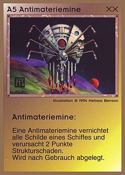           A5 ‑ Antimatter Mine (Antimateriemine)  Set: GGB  Rarity: U1    Artist: Melissa A. Benson    