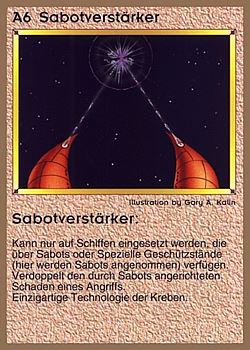           A6 ‑ Sabot Sequencer (Sabotverstärker)  Set: GGB  Rarity: R1    Artist: Gary A. Kalin    