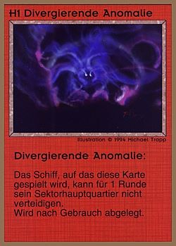           H1 ‑ Divergent Anomaly (Divergierende Anomalie)  Set: GGB  Rarity: C1    Artist: Michael Trapp    