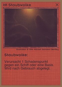           H1 ‑ Dust Cloud (Staubwolke)  Set: GGB  Rarity: C2    Artist: Mitchell Davidson Bentley    