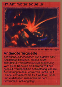           H7 ‑ Antimatter Singularity (Antimateriequelle)  Set: GGB  Rarity: R1    Artist: Michael Trapp    