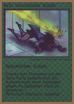           R/Z1 ‑ Lucky Crew Action (Glücklicher Zufall)  Set: GGB  Rarity: C1    Artist: Susan Van Camp    