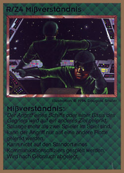           R/Z4 ‑ Miscommunications (Mißverständnis)  Set: GGB  Rarity: R1    Artist: Douglas Shuler    
