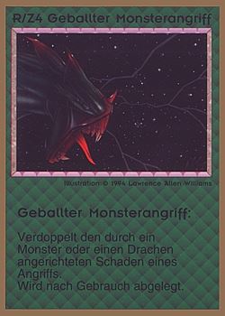           R/Z4 ‑ Monster Overstrike (Geballter Monsterangriff)  Set: GGB  Rarity: U1    Artist: Lawrence Allen Williams    