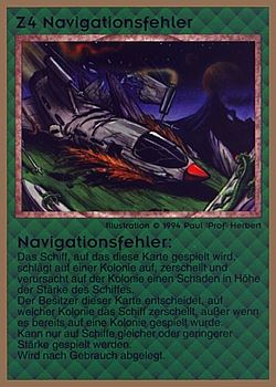           Z4 ‑ Navigational Error (Navigationsfehler)  Set: GGB  Rarity: U1    Artist: Paul 'Prof' Herbert    