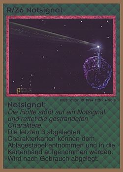           R/Z6 ‑ Distress Beacon (Notsignal)  Set: GGB  Rarity: U1    Artist: Mark Poole    