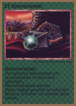           Z7 ‑ Alien Artifact (Alienartefakt)  Set: GGB  Rarity: R1    Artist: Christina Wald    