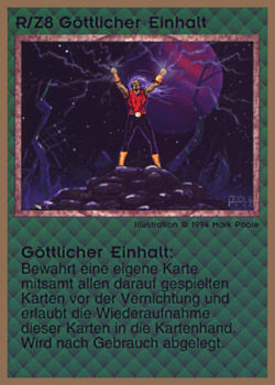           R/Z8 ‑ Demigod Diversion (Göttlicher Einhalt)  Set: GGB  Rarity: R1    Artist: Mark Poole    