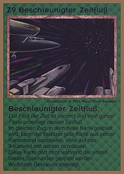           Z9 ‑ Accelerated Timeline (Beschleunigter Zeitfluß)  Set: GGB  Rarity: R1    Artist: Paul 'Prof' Herbert    