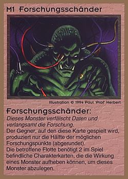           M1 ‑ Research Defiler (Forschungsschänder)  Set: GGB  Rarity: R1    Artist: Paul 'Prof' Herbert    