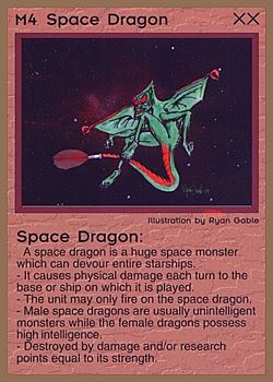           M4 ‑ Space Dragon  Set: GGB  Rarity: U1    Artist: Ryan Gable    