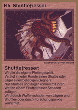           M6 ‑ Shuttle Eater (Shuttlefresser)  Set: GGB  Rarity: R1    Artist: Nivard    
