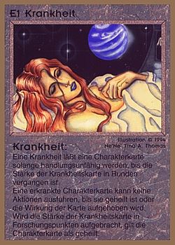           E1 ‑ Illness (Krankheit)  Set: GGB  Rarity: C2    Artist: Ne'Ne Tina A. Thomas    