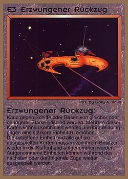           E3 ‑ Forced Retreat (Erzwungener Rückzug)  Set: GGB  Rarity: C1    Artist: Gary A. Kalin    
