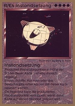           R/E4 ‑ Repair Delivery (Instandsetzung)  Set: GGB  Rarity: R1    Artist: Gary A. Kalin    