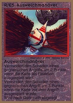           R/E5 ‑ Evasive Maneuvers (Ausweichmanöver)  Set: GGB  Rarity: U1    Artist: Melissa A. Benson    