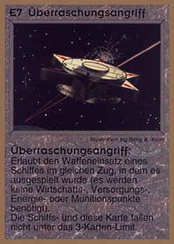           E7 ‑ Surprise Attack (Überraschungsangriff)  Set: GGB  Rarity: R1    Artist: Gary A. Kalin    